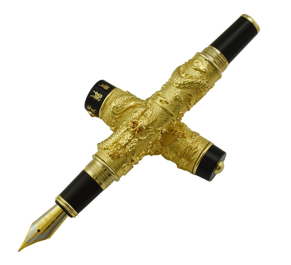 Amazon | Jinhao Luxury Golden 3dスタイルClassical Chinese Dragons